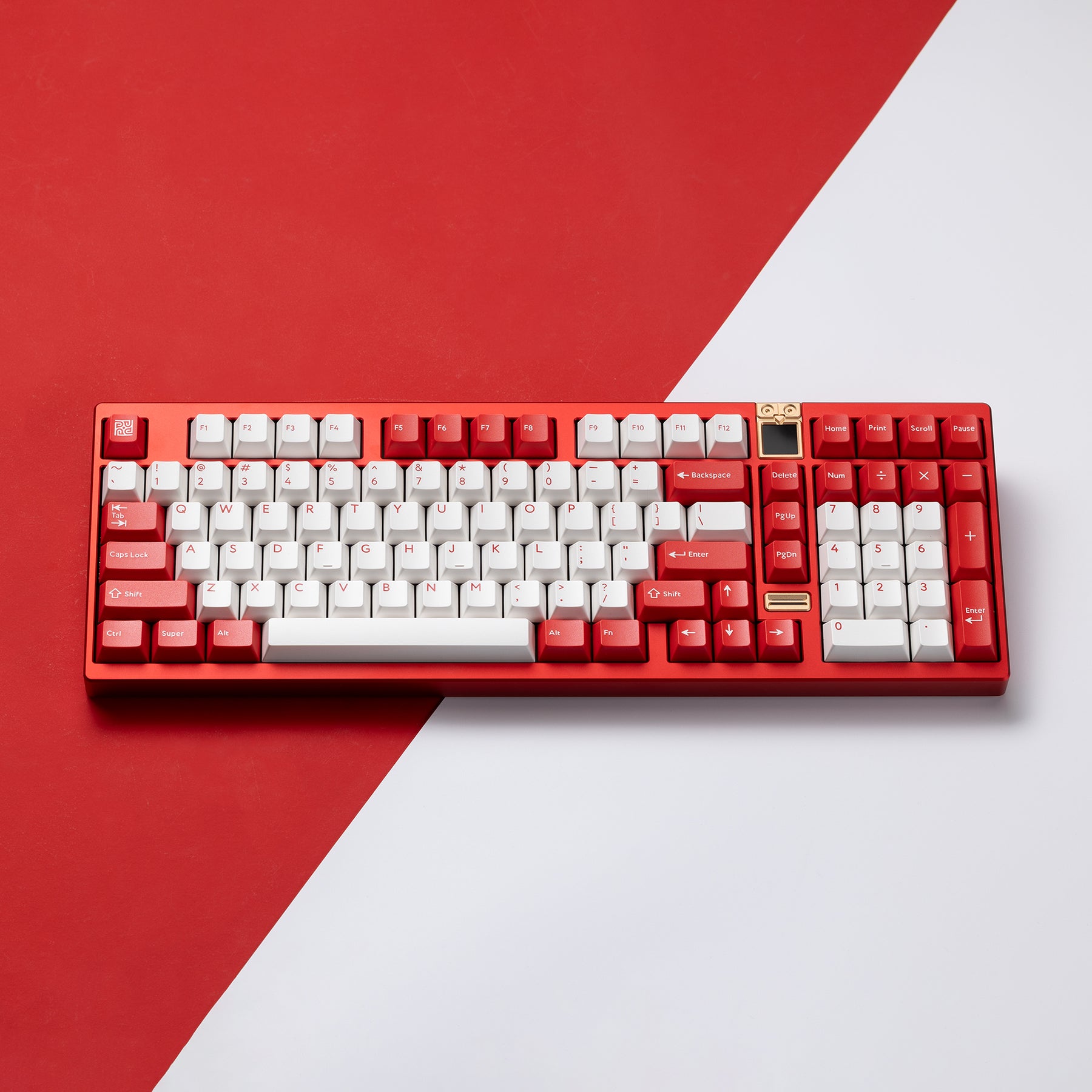 Athena 1800 Anodized red with PBTfans Target